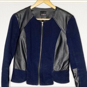 Kiind of Thalia faux leather two toned jacket M